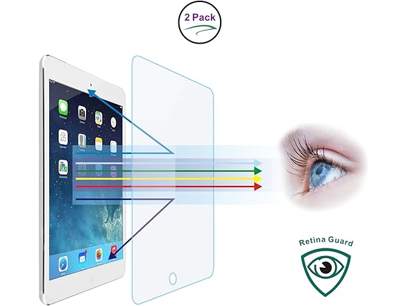 Entwth Screen Anti Blue Light Tempered