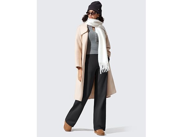 G4Free Women (L) Wide Leg Sweatpants Lined Fleece