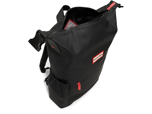 Hunter Top Clip Backpack, Smooth Black, Large