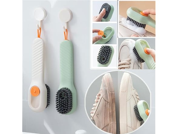 Lengenyen 2pcs Multifunctional Shoe Brush