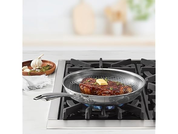 Cuisinart FusionElite+ Hybrid Tri-Ply Stainless Steel 10 Inch Skillet