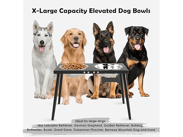 ADENGL Metal Elevated Dog Bowls