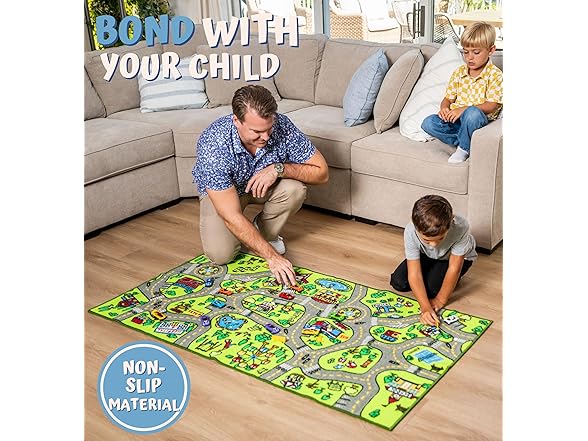 2Pk Carpet Playmat Kids Rug - 71" x 39"