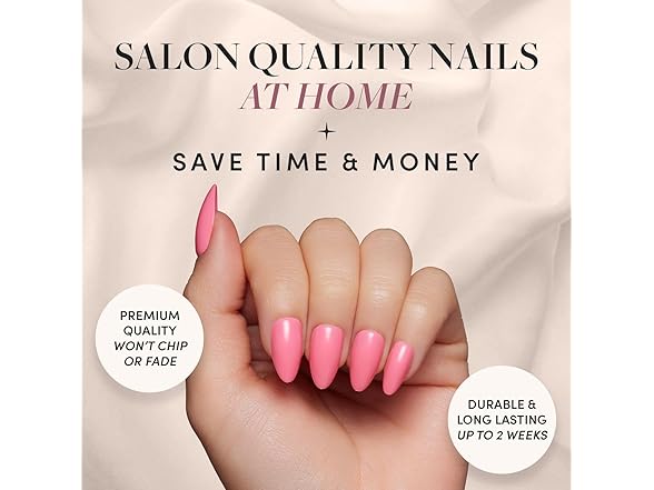 Glamnetic Press On Nails - Flamingo Pink