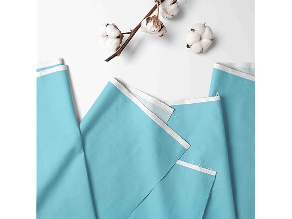 2Pk Cotton Crib/Toddler Bed Sheets, Aqua