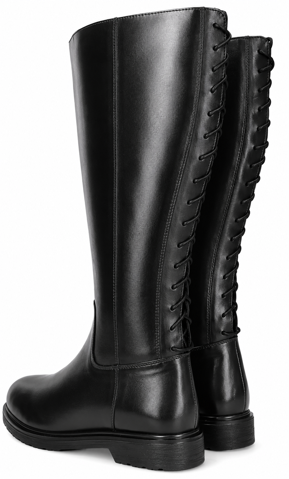 Sarjevo Womens Leather Knee High Boots - Gallery 7