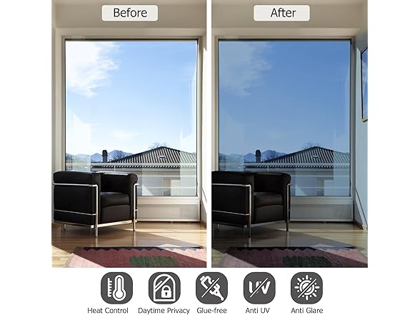 HIDBEA One Way Mirror Window Film