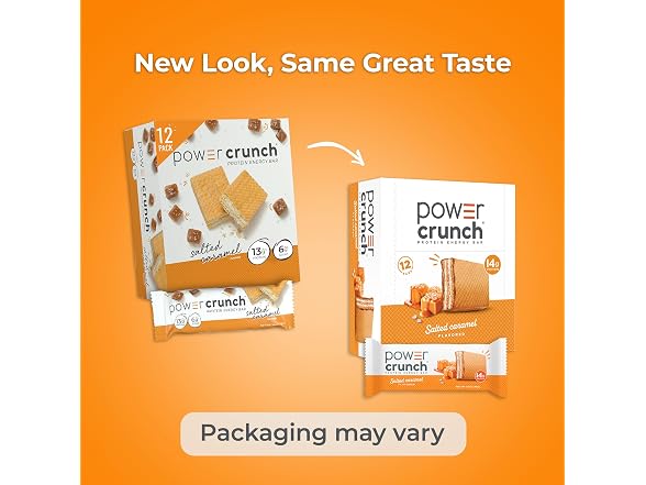 Power Crunch Salted Caramel Bars 12ct