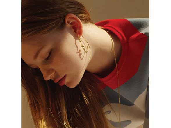 DoubleNine Hollow Face Earrings