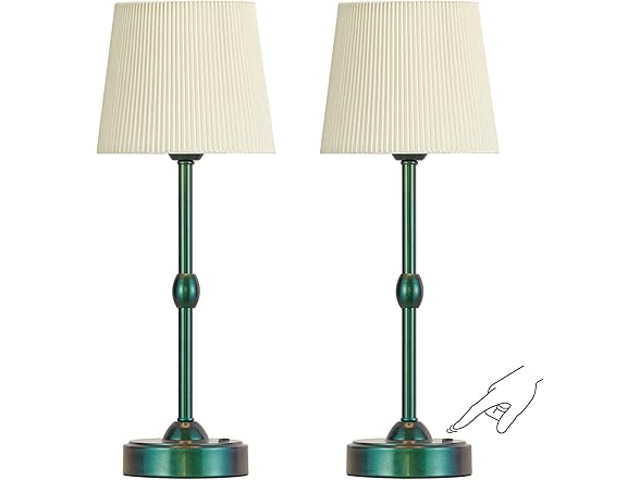 RORIA Set of 2 LED Cordless Table Lamps