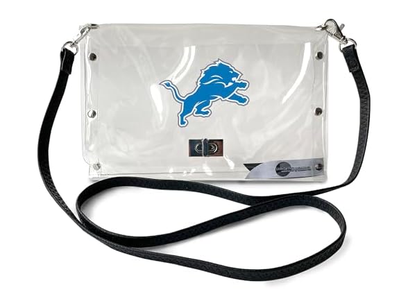Detroit Lions NFL Clear Envelope Purse