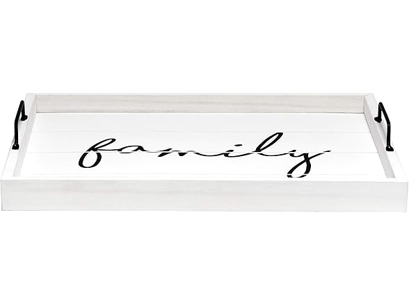 Elegant Wood Serving Tray 15.5x12