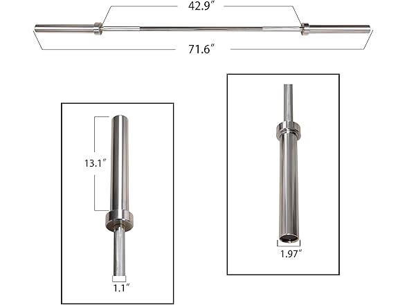 BalanceFrom Weightlifting Barbell, 700 lb Capacity