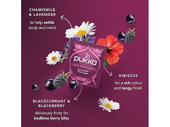 20CT Pukka Organic Night Time Berry Herbal Tea