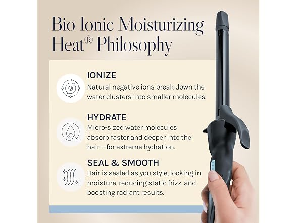 Bio Ionic Long Barrel Styler0.75 Inch Curling Iron
