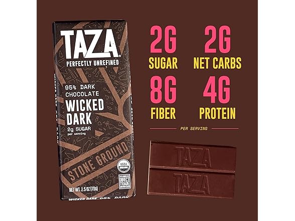 Taza Wicked Dark 95% Bar Variety 4ct 2.5