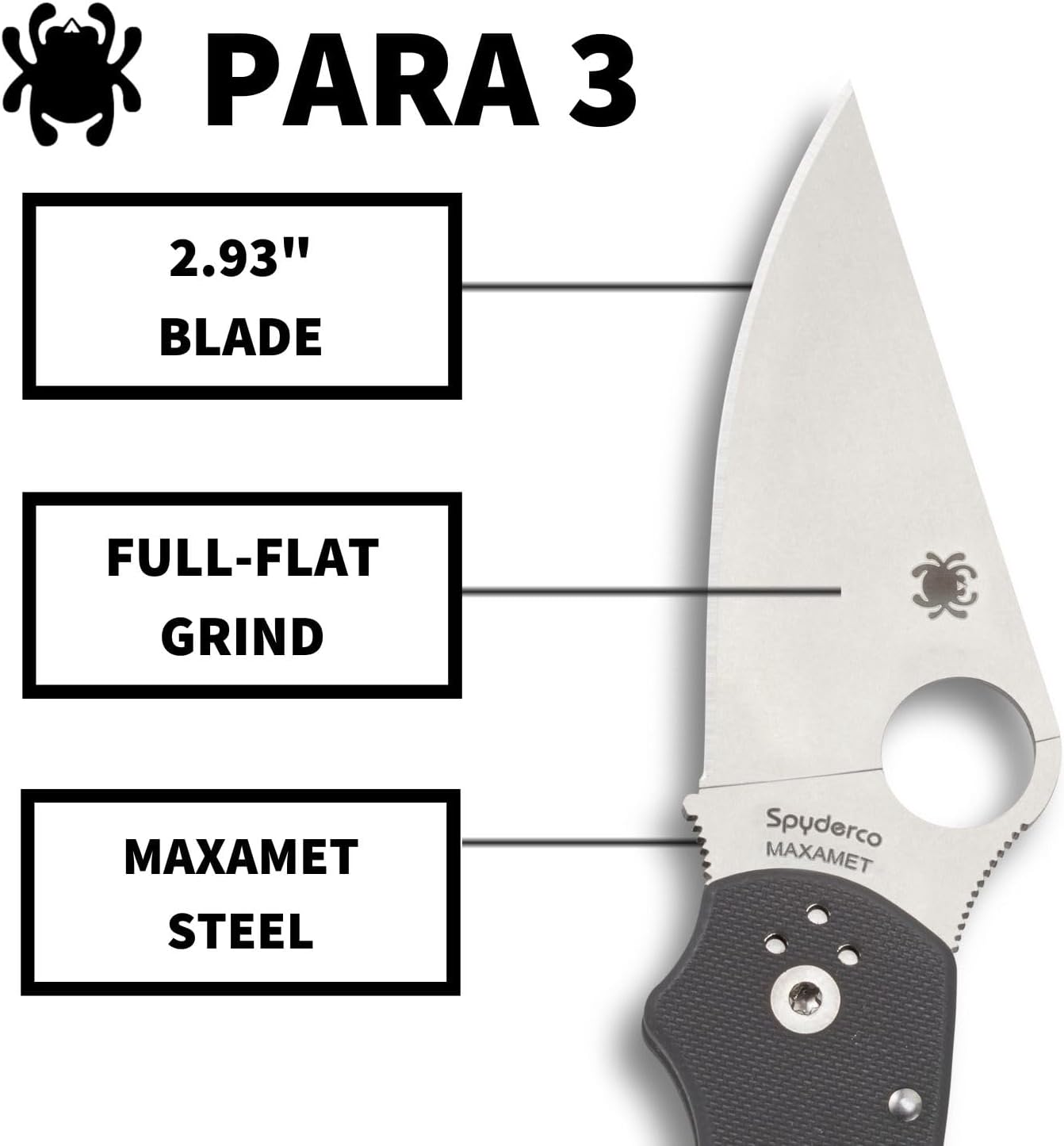 Spyderco Para 3 Maxamet Knife - Gallery 8