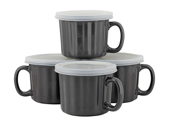 10 Strawberry Street Set of 4 16oz Soup Mugs