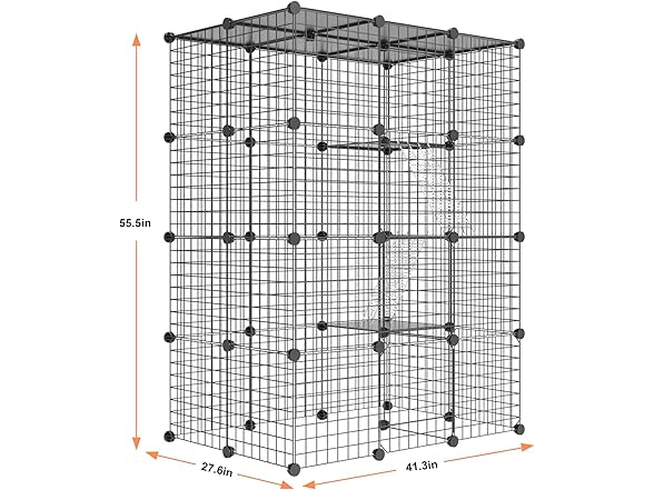 PAWING Cat Crate Playpen with Platform