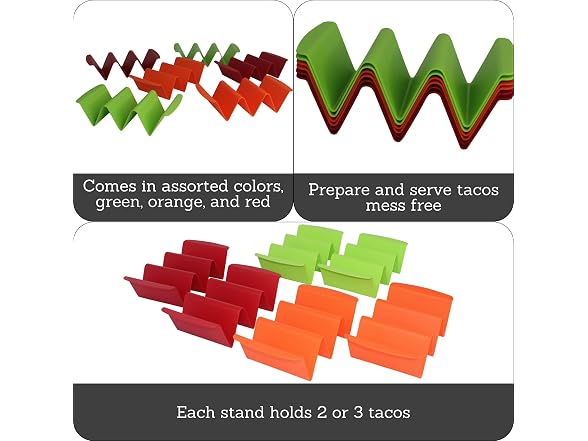 IMUSA 6 Piece Taco Holder Set
