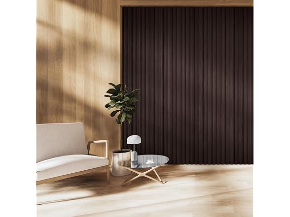 WPC Acoustic Slat Wall Paneling, 8-Pack