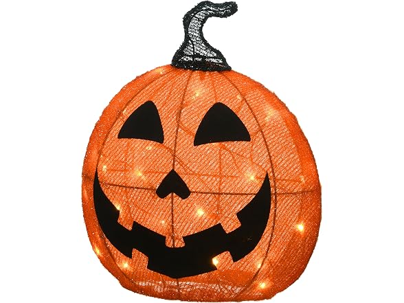 Pre-Lit Smiling Jack O' Lantern Outdoor Decoration