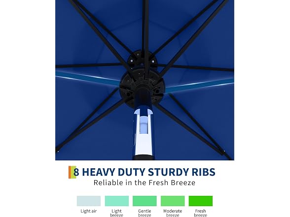 HarmonyHealth 10 Ft Patio Umbrella Tilt
