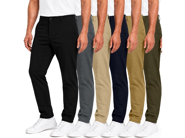 1-2Pk Mens Super Stretch Chino Pants