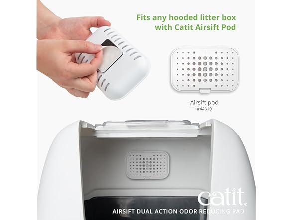 Catit Airsift Dual Action Air Purifier Pad, 2 Pack