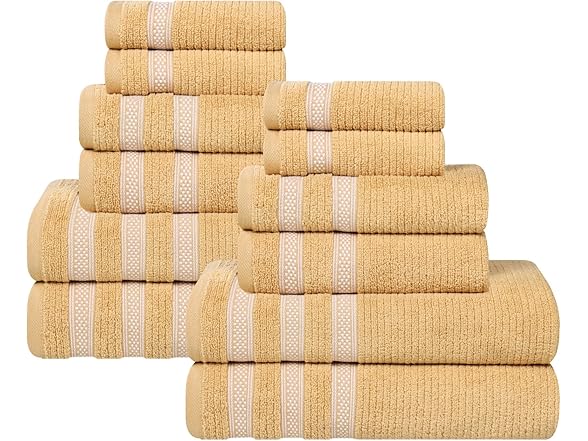 Superior Cotton 12-Piece Towel Set