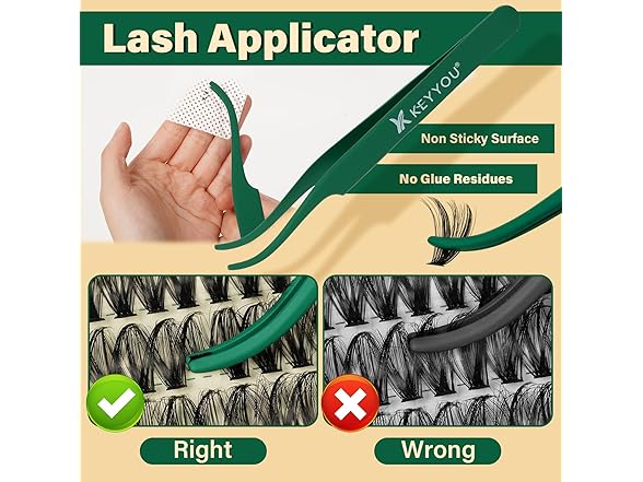 KEYYOU DIY Lash Extension Kit, 280 pcs