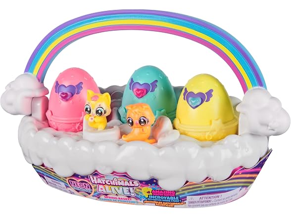 Hatchimals Alive Spring Basket & 3 Surprise Eggs