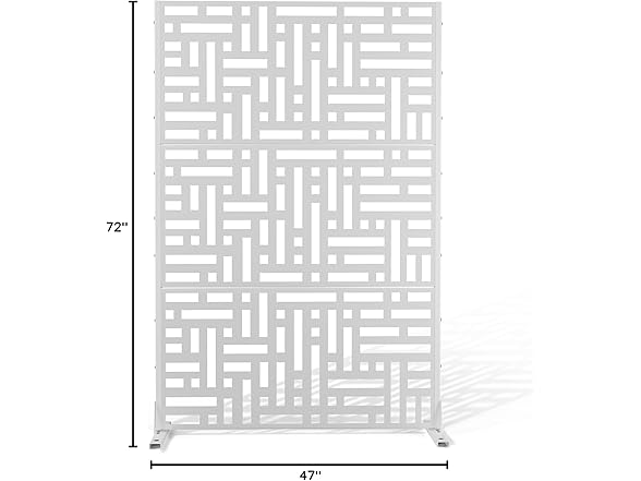 YESUNEED Metal Privacy Screen Outdoor 72"×47"