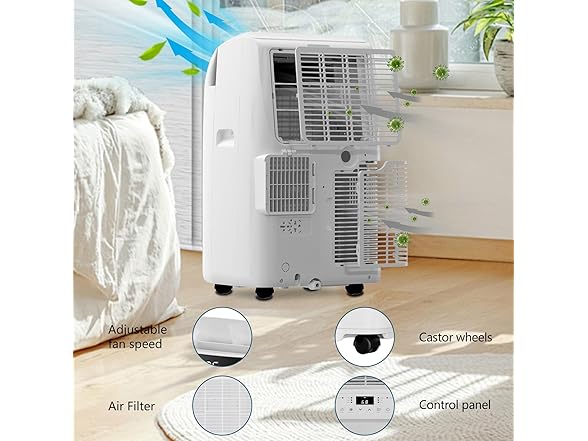 dainslef 10000 BTU 3-in-1 Portable Air Conditioner