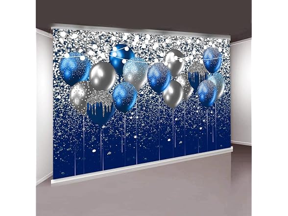 sensfun Sensun Blue and Silver Balloon