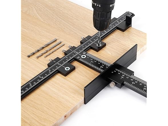 Aluminum Cabinet Hardware Jig, Punch Drill Guide