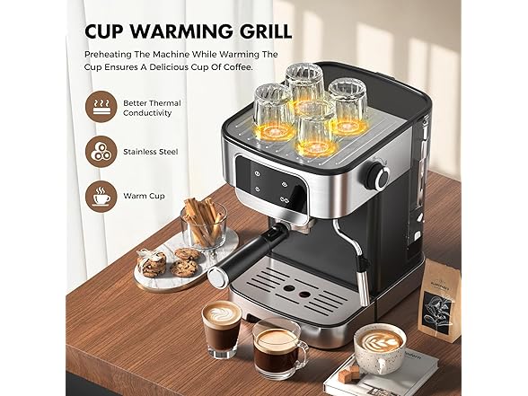 Professional Espresso Maker With Auto Milk Frother