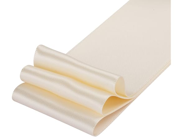 2" Inch Double Faced Satin Ribbon Ivory