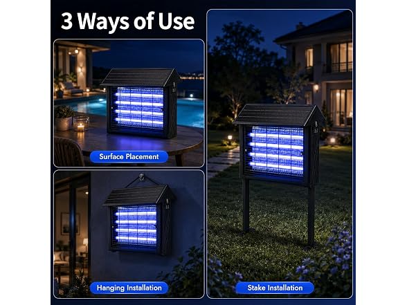 Thcritter Solar Bug Zapper, Small