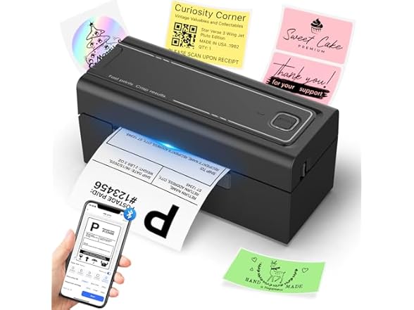 Hoorola Bluetooth Thermal Shipping Label Printer