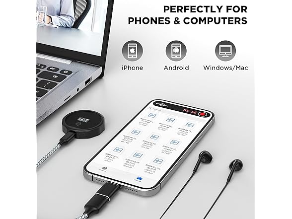 DEOVCVN 128GB Voice Recorder