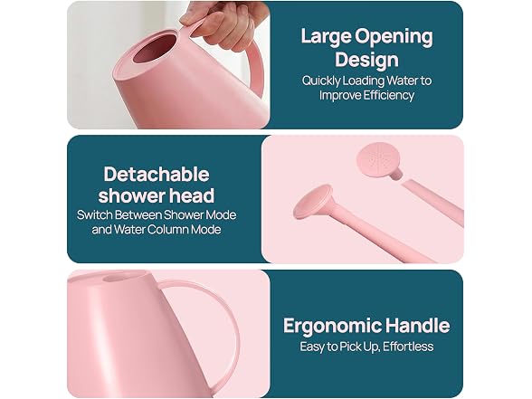 Gardenised Modern 1.8 Liter Plastic Watering Can