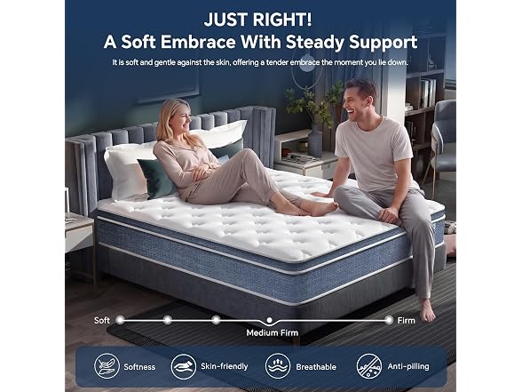 Acochey Queen Cooling Hybrid Mattress