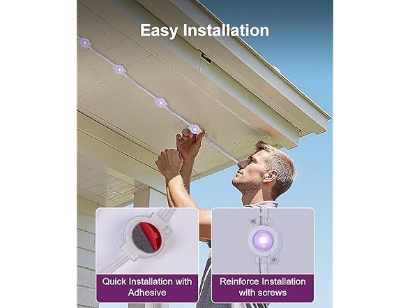 MuliVid 150Ft Permanent Outdoor Lights