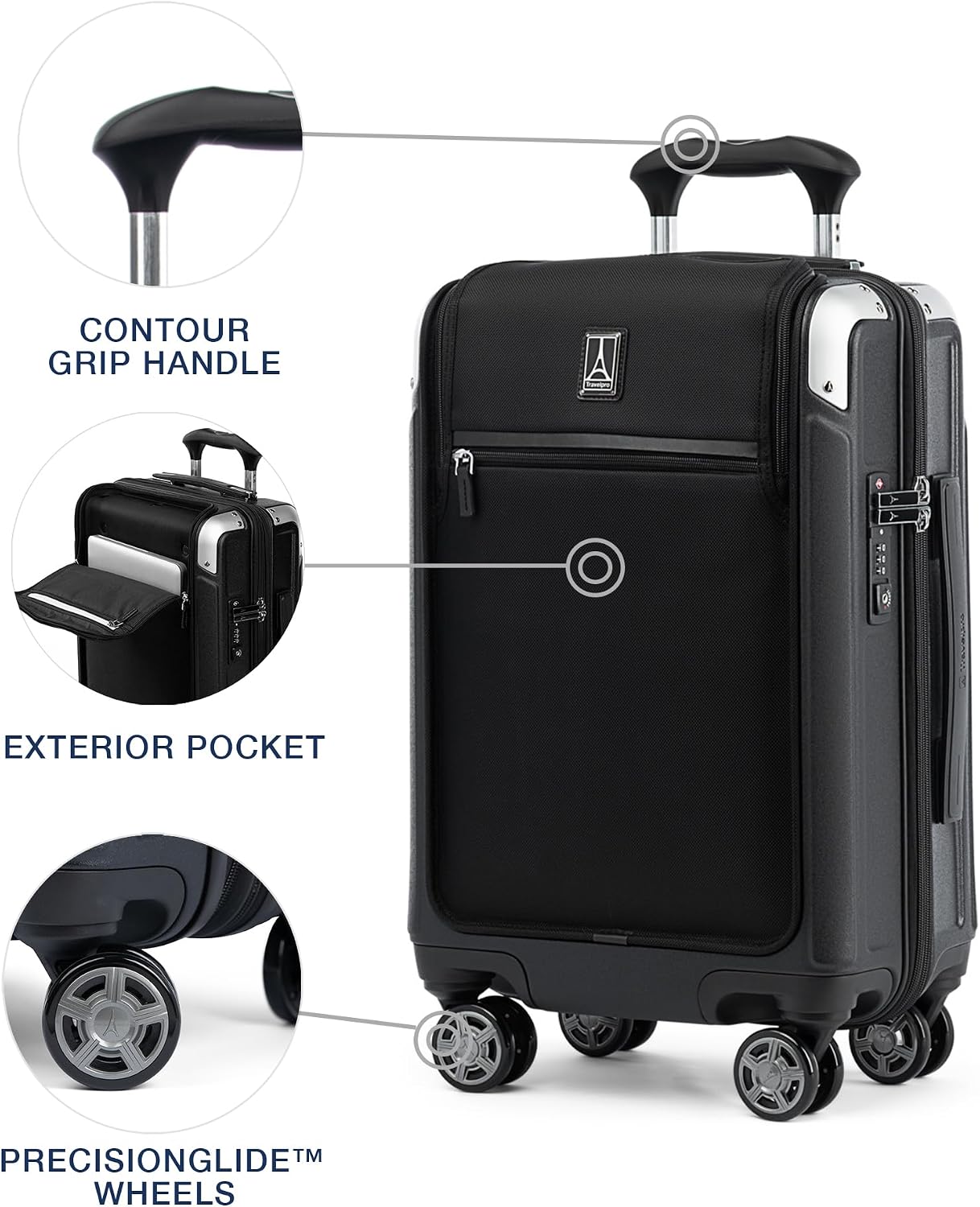 Travelpro Platinum Elite Hardside 20" Carry On w/ Laptop Pocket - Gallery 13