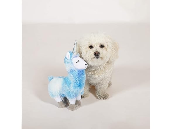 Cool Blues Llamacorn Plush Dog Toy