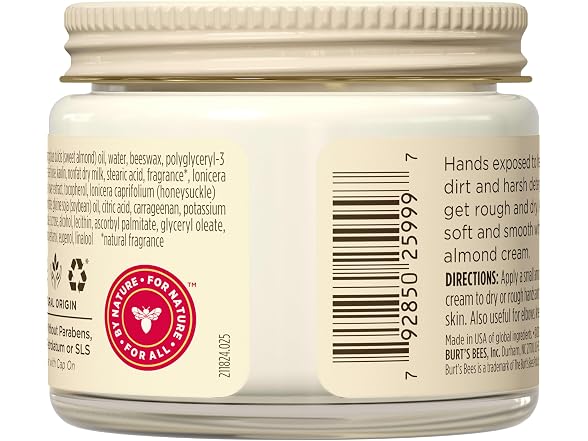 Burt s Bees Almond and Milk Hand Cream 2