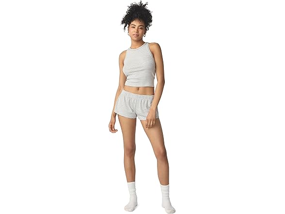 Heather Grey Stripe