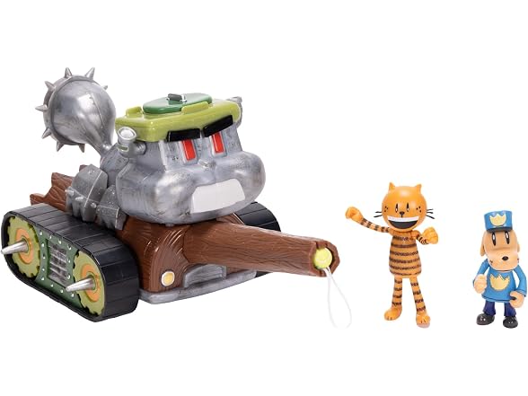 JAKKS Dog Man Squirrel Tank Shooter Vehicle