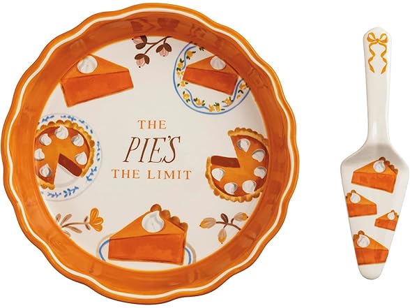 Mud Pie Thanksgiving Thanksgiving Pie Dish Set